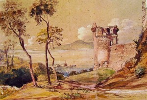 Il castello di Castellammare, cm. 49 x 68, Museo di San Martino, Napoli